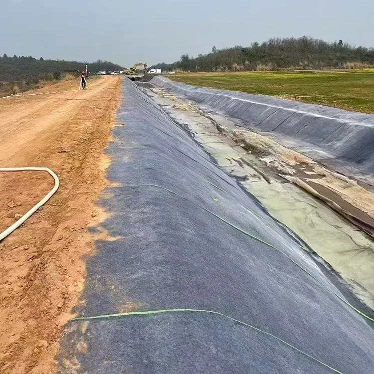 Couverture en béton de protection d'étang à poissons